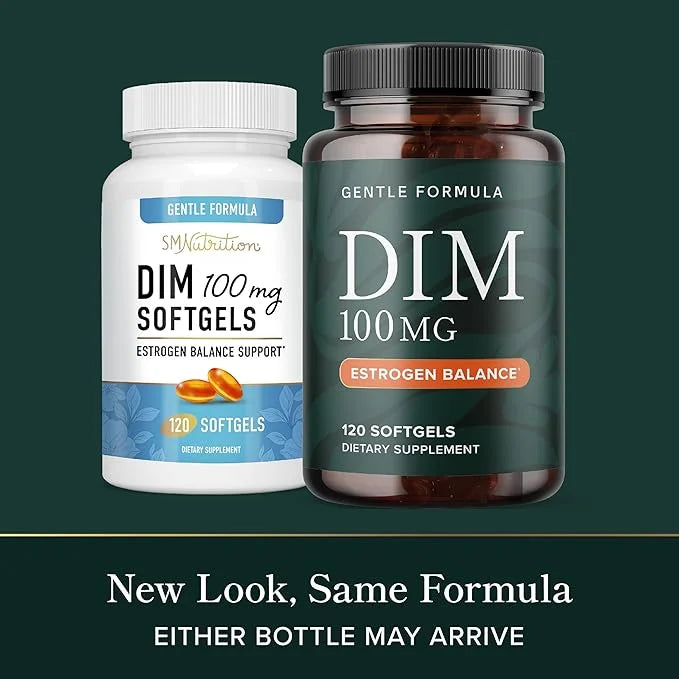 DIM Supplement 100 mg | Estrogen Balance for Women & Men | Diindolylmethane for Hormone Balance, Hormonal Acne, Menopause ...