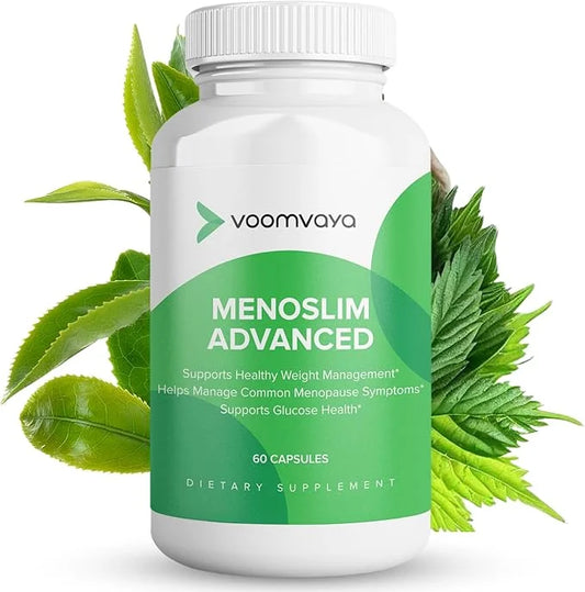 VoomVaya MenoSlim Advanced Menopause Weight Loss for Women - Menopause & Perimenopause Supplements for Women - Estrogen Su...