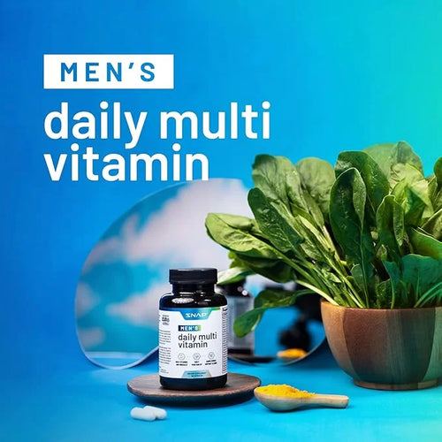 Snap Supplements Men's Multivitamins B12, Zinc, 60 Capsules