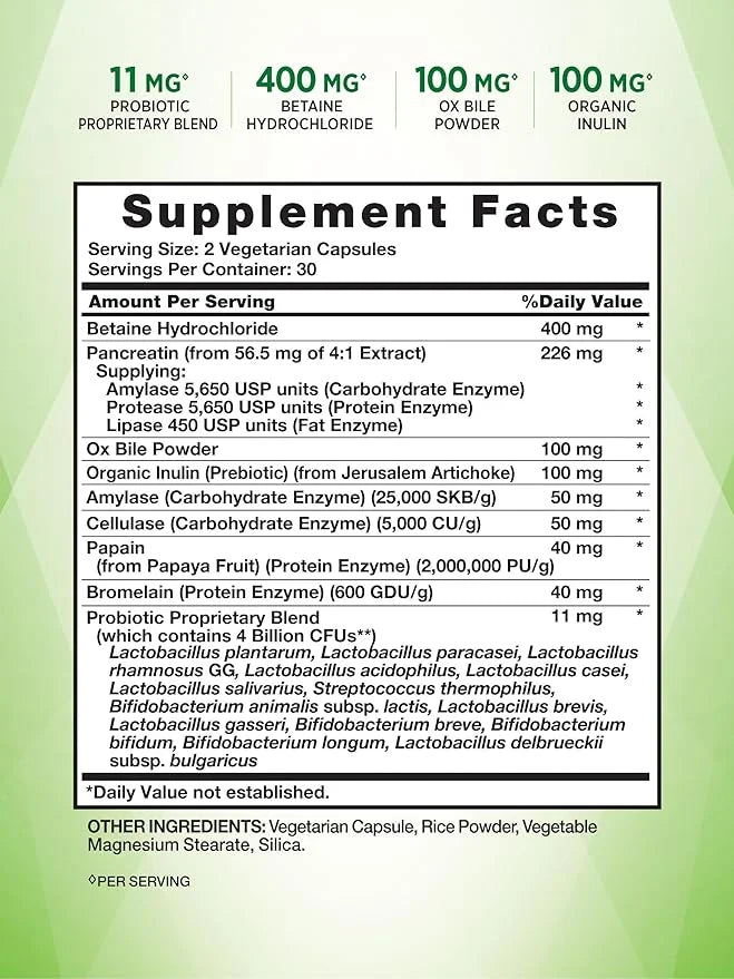 Nature's Truth Probiotics with Enzymes 60 Capsules