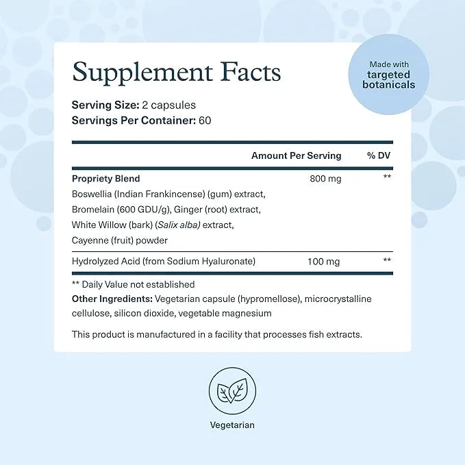 Youtheory Hyaluronic Acid Advanced Formula - Joint Support Supplement with Boswellia Extract* - Skin Health Supplement - D...