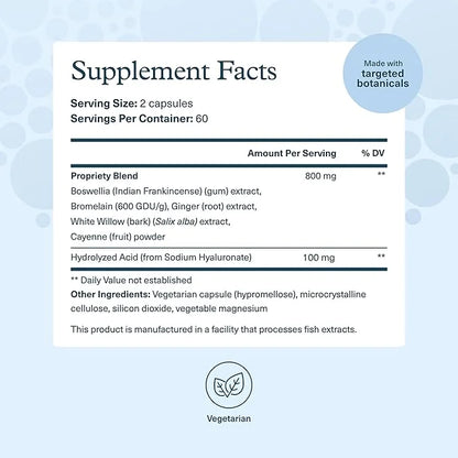 Youtheory Hyaluronic Acid Advanced Formula - Joint Support Supplement with Boswellia Extract* - Skin Health Supplement - D...