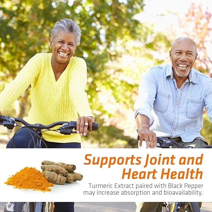 Turmeric Curcumin with BioPerine & Ginger 95% Curcuminoids 1950mg - 180 Capsules