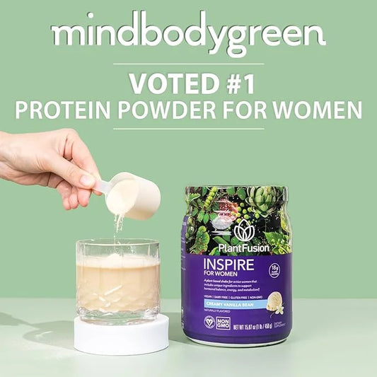 PlantFusion Inspire Plant Protein Powder for Women - Low Carb Protein Powder for Lean Muscle Support - Keto, Gluten Free, ...