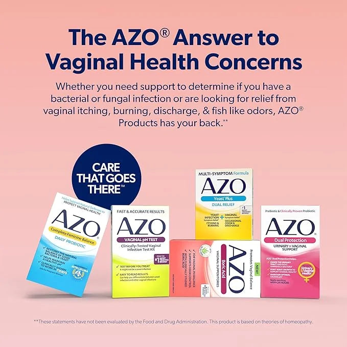 AZO Boric Acid Vaginal Suppositories, Helps 30 Count 2)