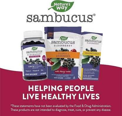 Nature’s Way Sambucus Elderberry Lozenges, 1000 24 Count