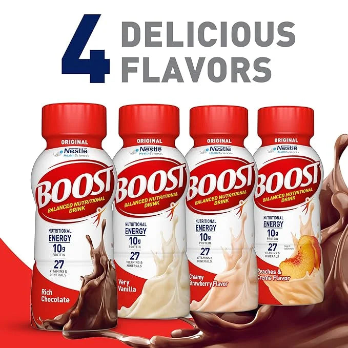 BOOST Original Nutritional Drink, Rich Chocolate, 8 Fl 24)