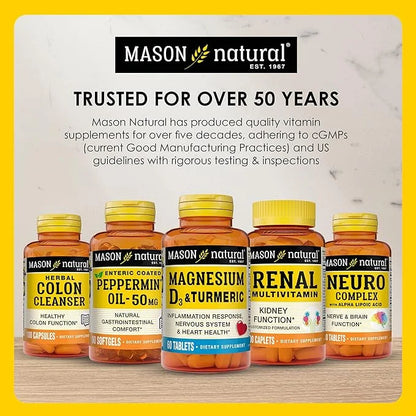 MASON NATURAL Vitamin K2 + D3, 100-Day Supply, with Calcium for Normal Bone and Muscle Support, Tablets - Product Image