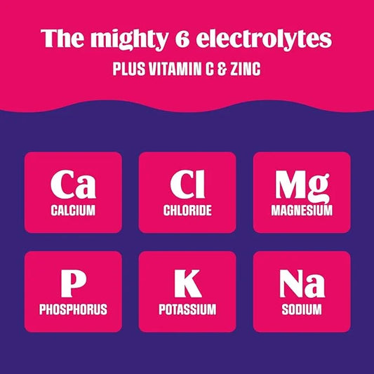 Ultima Replenisher Daily Electrolyte Powder Drink Mix – Grape, 20 Stickpacks – Hydration Packets with 6 Key Electrolytes a...