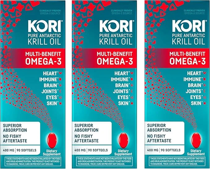 Kori Krill Oil Omega-3 400mg, 270 Omega-3 Supplement