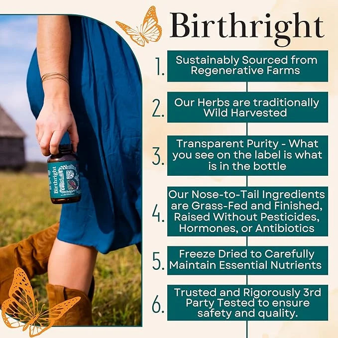 Birthright Female Hormone Support for, Energy, Fertility, Menstrual Cycle, Ovulation, Pregnancy and Menopause… All Natural...