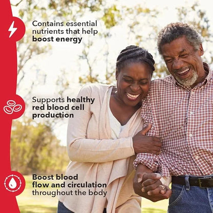 LifeSeasons Blood Nourish-R - Iron Supplement - Non Constipating - Supports Anemia, Fatigue, Paleness & Dizziness - Blood ...