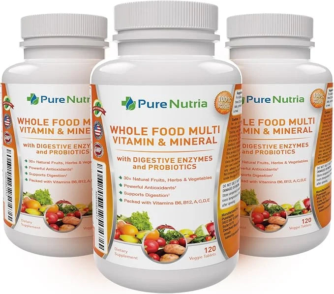 Whole Food MultiVitamin and Minerals 120 Multivitamins