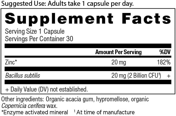 Probiotics and Zinc Supplement by Ancient Nutrition, Supports Healthy Immune System and Gut Health, Made Without GMOs, Sup...