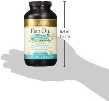 Spectrum Essentials Softgels, Fish Oil 1000 mg, 250 Count