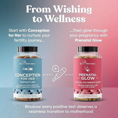Conception Fertility Supplements for Women – Prenatal Vitamins – Promote Hormone Balance, Cycle Consistency, Aid Ovulation...