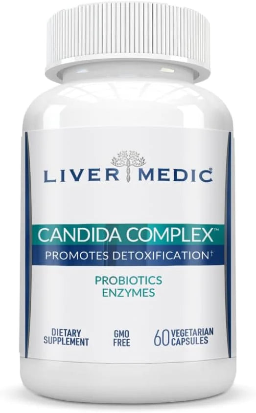 Candida Complex Oregano Oil, Digestive Enzymes, Candida Cleanse, Non-GMO Probiotic Supplement with Organic Herbs, Caprylic...