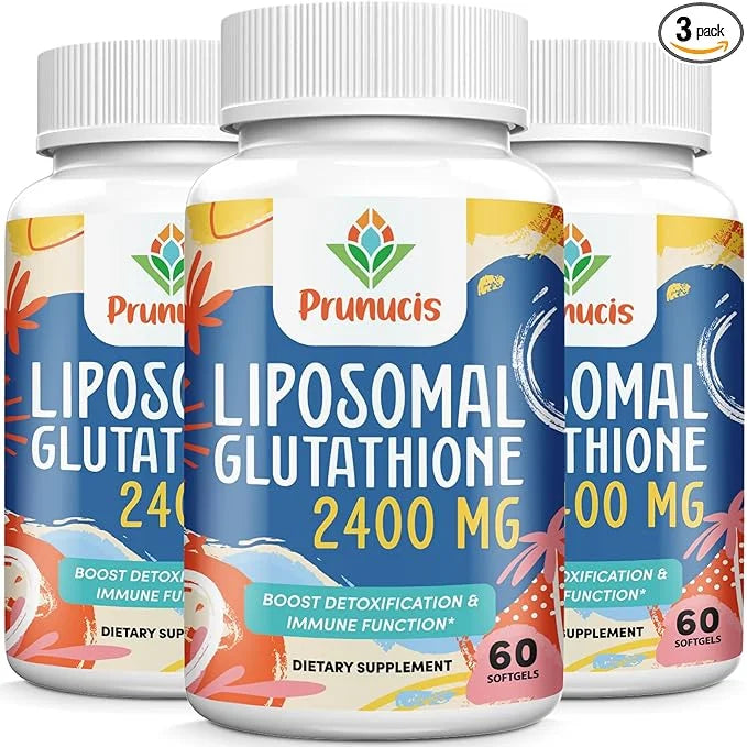 2400MG Liposomal Glutathione, Reduced L-Glutathione, Glutathione 180 Softgels