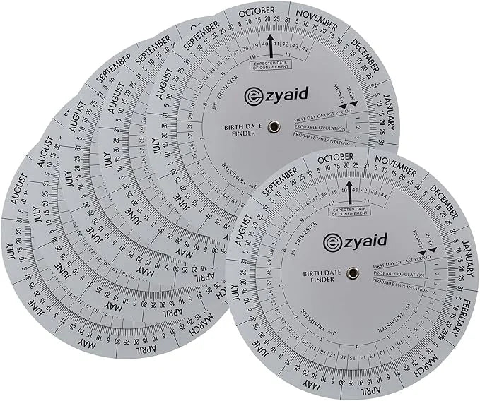 Pregnancy Wheel (Pack of 6), Due