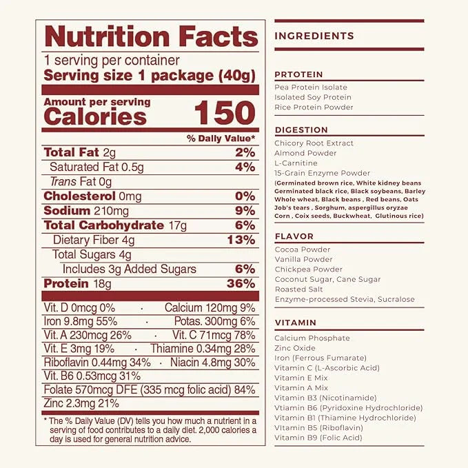 vegan high protein powder for meal
