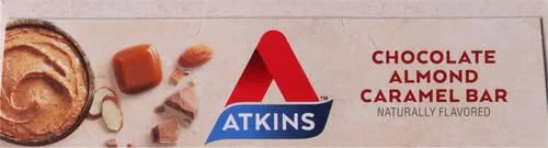Atkins Chocolate Almond Caramel Bar, Keto-Friendly, Gluten Free with Real Almond Butter, 5 Count (Pack of 1) - Product Image