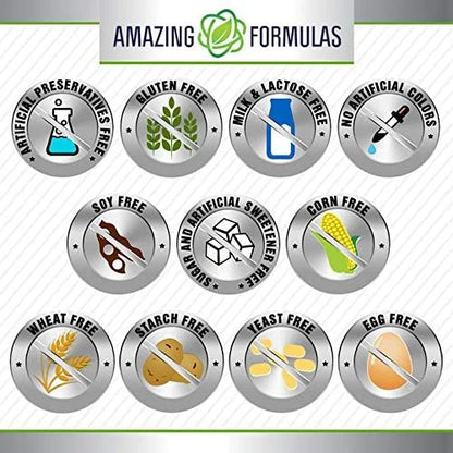Amazing Formulas Biotin with Extra Virgin 10000 Mcg 120 Softgels