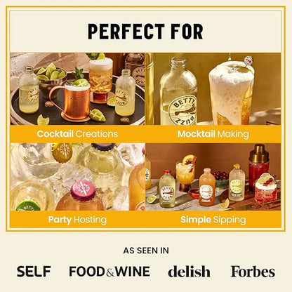 Betty Buzz Meyer Lemon Club Soda, Premium Sparkling Soda by Blake Lively (12 pack) | Natural Flavors & Sweeteners, Only Cl...