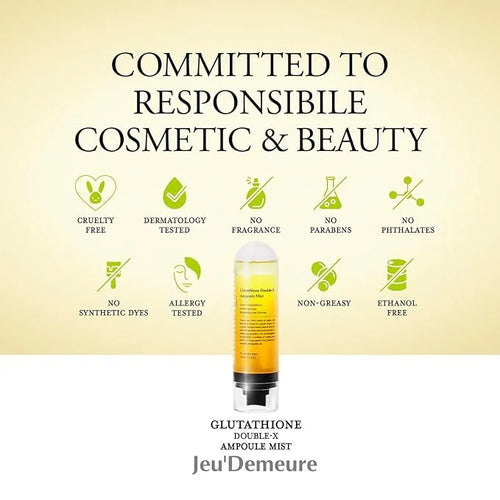 JEU'DEMEURE Glutathione Double-X Ampoule Luminous Dewy 5% Niacinamide, 2.5 fl.oz