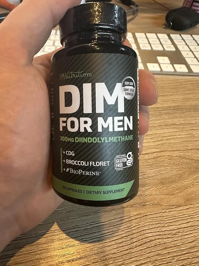 DIM 300mg For Men, Estrogen Blocker & Aromatase Inhibitor | Extra Strength Men’s Hormone Balance & Wellness Support Supple...
