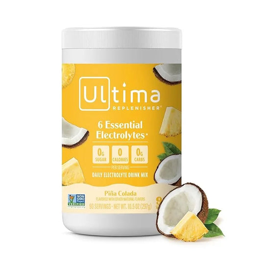 Ultima Replenisher Mocktini Electrolyte Powder Drink Mix – Piña Colada, 90 Servings – Hydration Powder with 6 Electrolyte...
