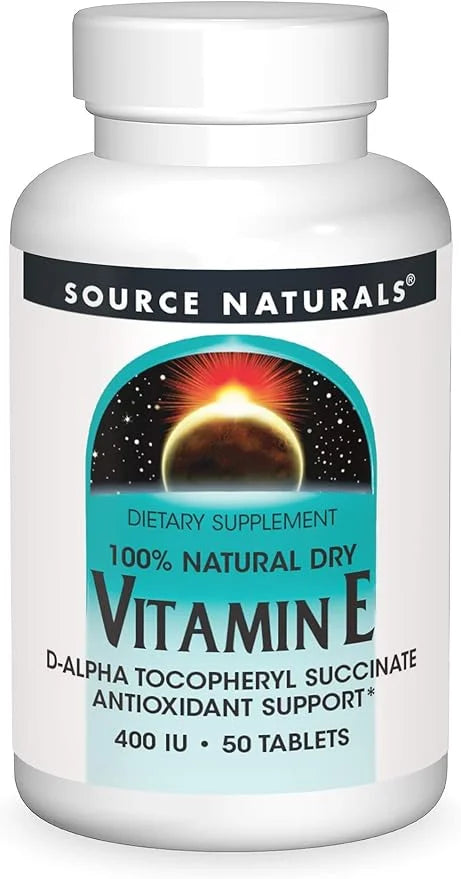 Source Naturals Vitamin E, 400 iu 50 Tablets
