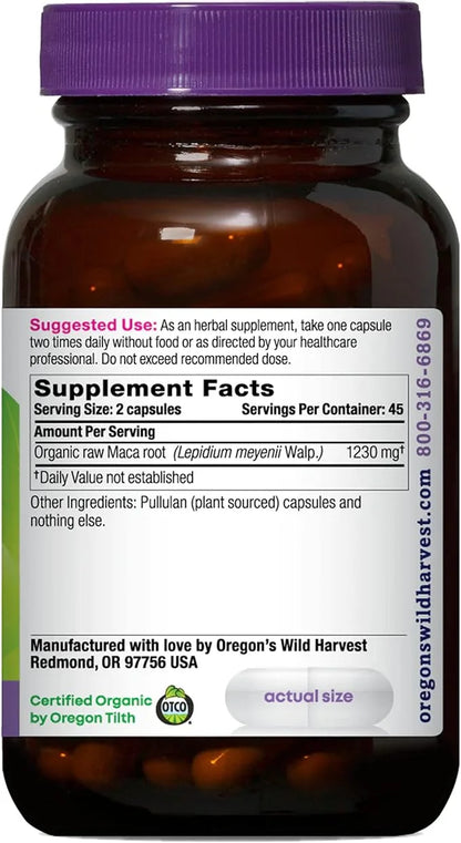 Oregon's Wild Harvest Maca Root 90 Count