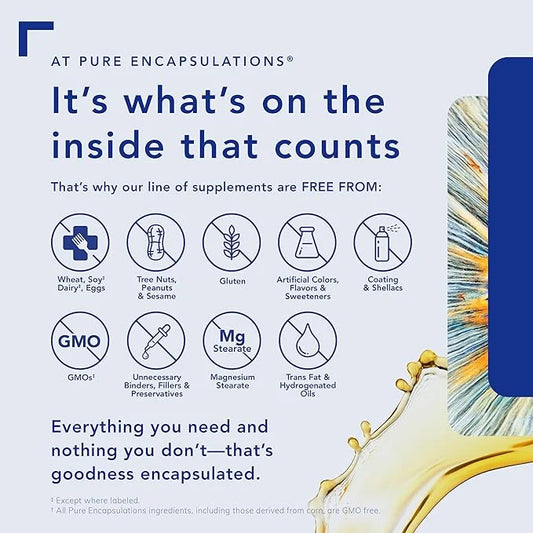 Pure Encapsulations Ubiquinol VESIsorb | Hypoallergenic Supplement | Enhanced Absorption of Active Antioxidant Form of CoQ...