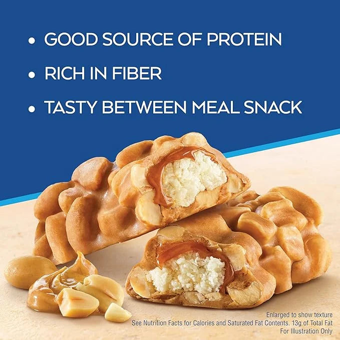 Atkins Snack Bar, Peanutty Overload, 8g Protein, 7g Fiber, 3g Net Carbs, Keto Friendly, 16 Count - Product Image