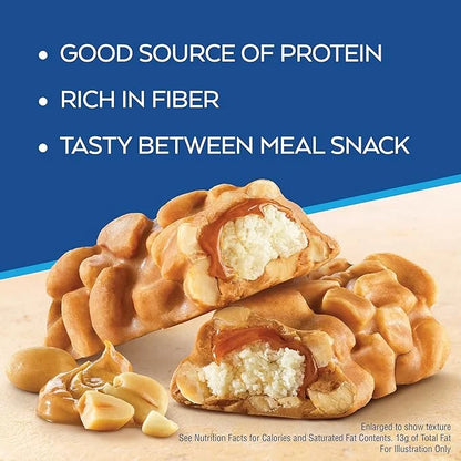 Atkins Snack Bar, Peanutty Overload, 8g Protein, 7g Fiber, 3g Net Carbs, Keto Friendly, 16 Count - Product Image