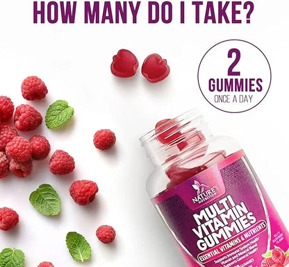 Multivitamin Gummies, Extra Strength Daily Multi B6, B12, B12, Zinc 60 Gummies
