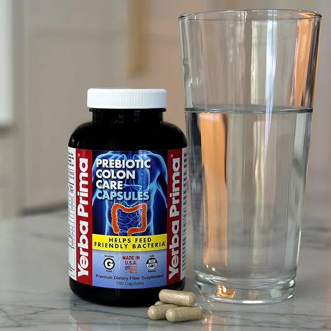 Yerba Prima Prebiotics Colon Care Fiber 180 Capsules