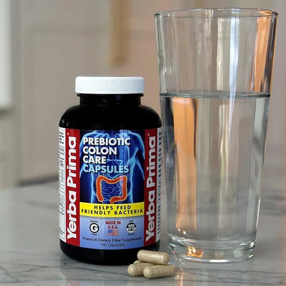 Yerba Prima Prebiotics Colon Care Fiber 180 Capsules