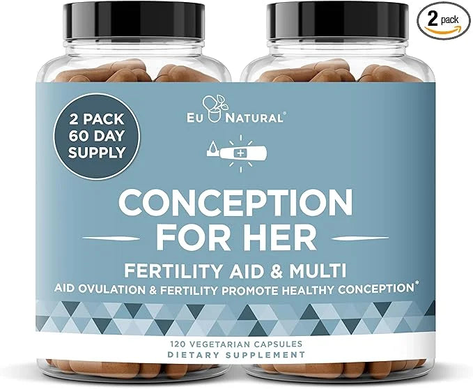 Conception Fertility Supplements for Women – Prenatal Vitamins – Promote Hormone Balance, Cycle Consistency, Aid Ovulation...