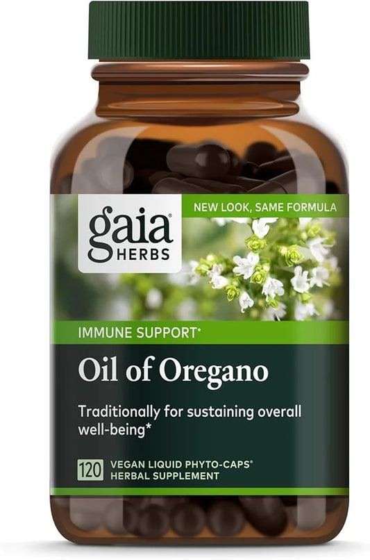 Gaia Herbs, Oil of Oregano, Vegan Liquid Phyto Capsules - Immune and Intestinal Support Supplement for Healthy Digestive F...