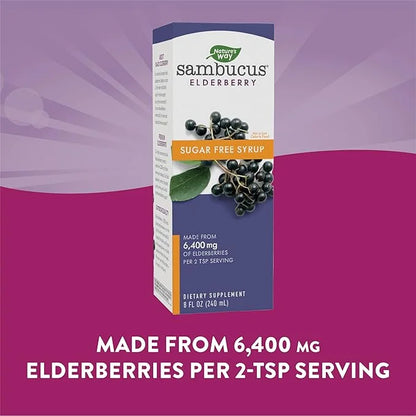 Nature's Way Sambucus Sugar-Free Elderberry Syrup, 8 Fl.