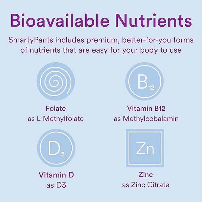 SmartyPants Fiber Supplement & Multivitamin D3, C, B12, B6, B6, Vitamin 3 Fish 180 Count (30 Day