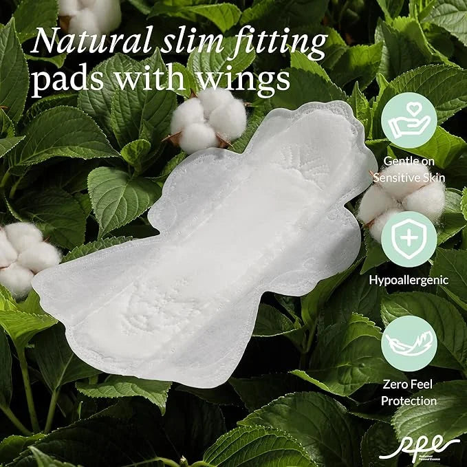 100% Large Organic Pads for Women, 4, 48ct) 48ct)