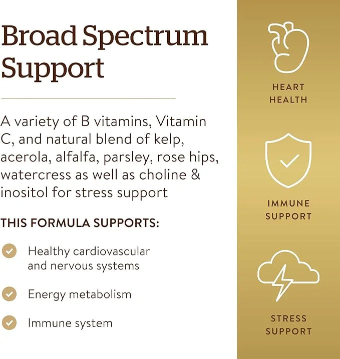 Solgar B-Complex with Vitamin C Stress 250 Tablets 125 Servings