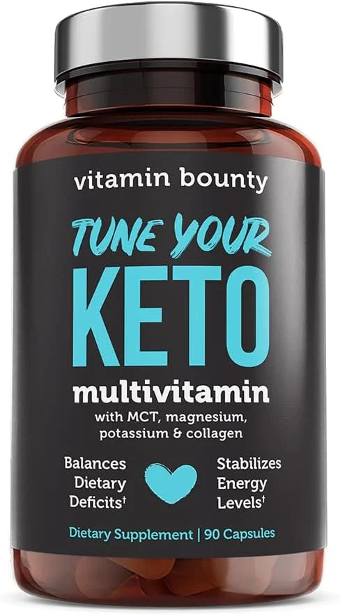 Vitamin Bounty Tune Your Keto Multivitamin – Keto-Specific Nutritional Support with Magnesium, Potassium, and MCT for Ener...