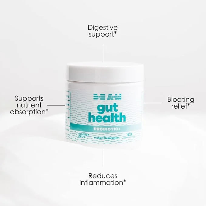 BEAM Gut Health Probiotic+ 10 Billion 8 Probiotics 30 Capsules
