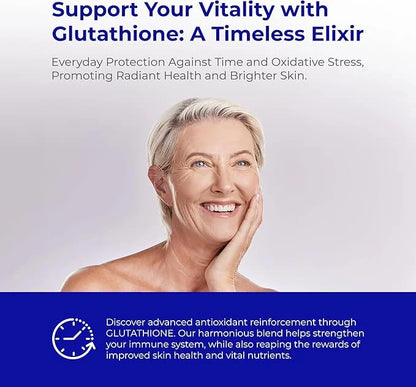 Glutathione Enhanced with Vitamin C & Zinc 60 Tablets (1) Month