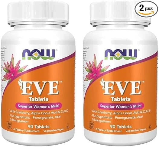 NOW Supplements, Eve™ Women's Multivitamin CoQ10, Plus 90 Tablets 2)