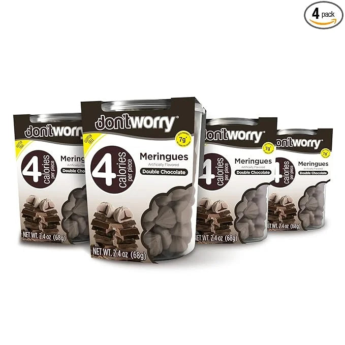 Don't Worry Keto Friendly Meringue Cookies - Chocolate Filled Cookies, 4 Calorie Meringue Gluten Free Cookies, Low Carb an...