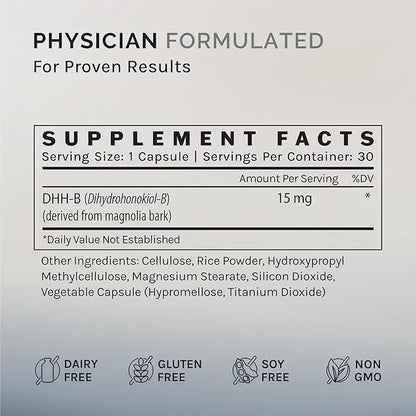 DHH-B Max - Extra Strength Mood Support Supplement - Magnolia Bark Extract with Honokiol - Sleep Aid, Promotes Relaxation,...